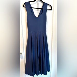 Apricity flowing blue fitted dress